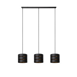 Suspension Rosas noire et or E27 3 x 40 W LUCIDE Suspension Rosas noire et or E27 3 x 40 W LUCIDE