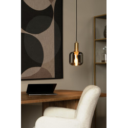 Suspension Joanet fumée Ø 16 cm E27 40 W LUCIDE Suspension Joanet fumée Ø 16 cm E27 40 W LUCIDE