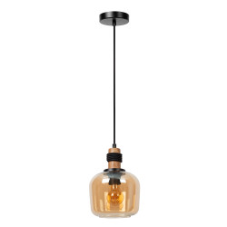 Suspension Ilona ambre Ø 18 cm E27 40 W LUCIDE
