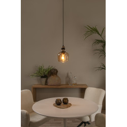 Suspension Ilona ambre Ø 18 cm E27 40 W LUCIDE