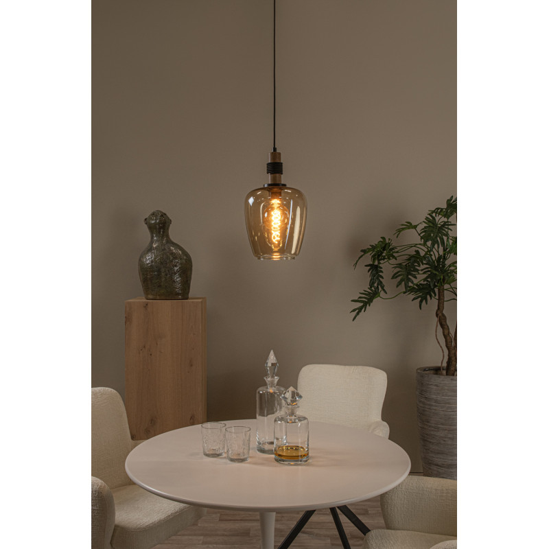 Suspension Ilona ambre Ø 22 cm E27 40 W LUCIDE Suspension Ilona ambre Ø 22 cm E27 40 W LUCIDE
