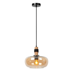 Suspension Ilona ambre Ø 30 cm E27 40 W LUCIDE