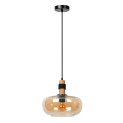 Suspension Ilona ambre Ø 30 cm E27 40 W LUCIDE Suspension Ilona ambre Ø 30 cm E27 40 W LUCIDE