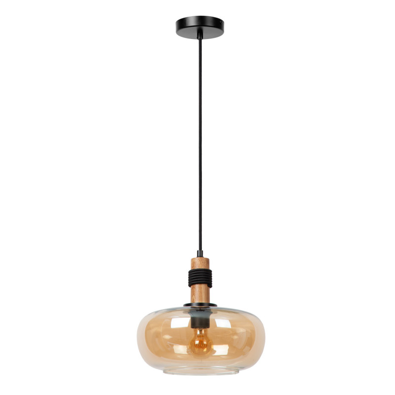 Suspension Ilona ambre Ø 30 cm E27 40 W LUCIDE Suspension Ilona ambre Ø 30 cm E27 40 W LUCIDE