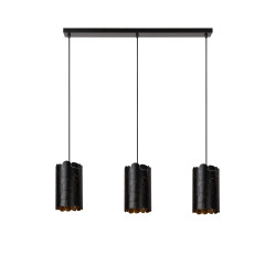 Suspension Almelo noire et or E27 3 x 40 W LUCIDE Suspension Almelo noire et or E27 3 x 40 W LUCIDE