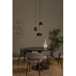 Suspension Chayanne noire Ø 30 cm E14 3 x 10 W LUCIDE Suspension Chayanne noire Ø 30 cm E14 3 x 10 W LUCIDE