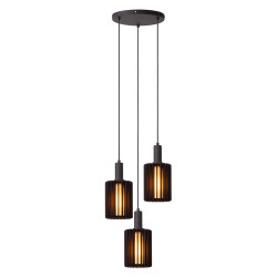 Suspension Lambres noire Ø 40 cm E27 3 x 40 W LUCIDE