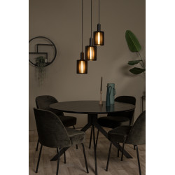 Suspension Lambres noire Ø 40 cm E27 3 x 40 W LUCIDE Suspension Lambres noire Ø 40 cm E27 3 x 40 W LUCIDE