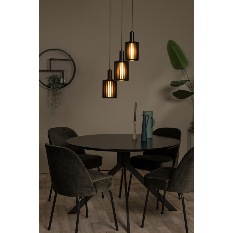 Suspension Lambres noire Ø 40 cm E27 3 x 40 W LUCIDE Suspension Lambres noire Ø 40 cm E27 3 x 40 W LUCIDE