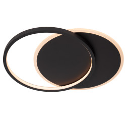 Plafonnier LED Axelle Noir 1200lm 24W | LUCIDE