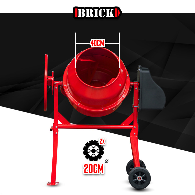 Bétonnière 140 L – Idéale pour vos travaux | BRICK Bétonnière 140 L – Idéale pour vos travaux | BRICK