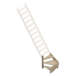 1/4 tournant gauche pour escalier de meunier Cottage Junior  SOGEM