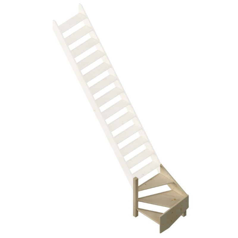 1/4 tournant gauche pour escalier de meunier Cottage Medium  SOGEM