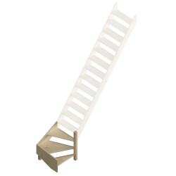 1/4 tournant droite pour escalier de meunier Cottage Medium  SOGEM