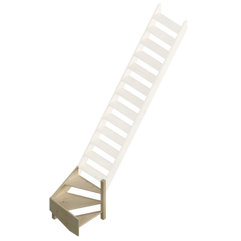 1/4 tournant droite pour escalier de meunier Cottage Medium  SOGEM
