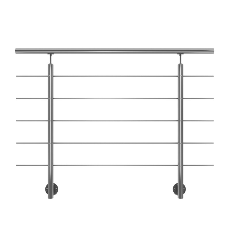 Kit garde-corps à fixation latérale Harmony argent 150 cm SOGEM