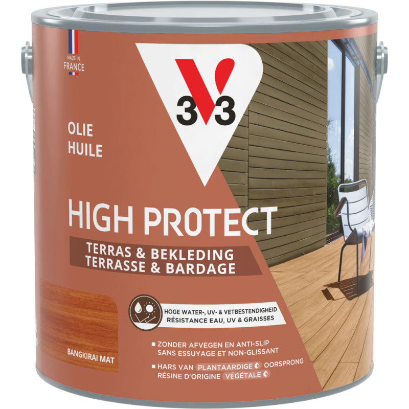 Huile pour terrasse Bangkirai Haute Protection V33 2,5 L | V33