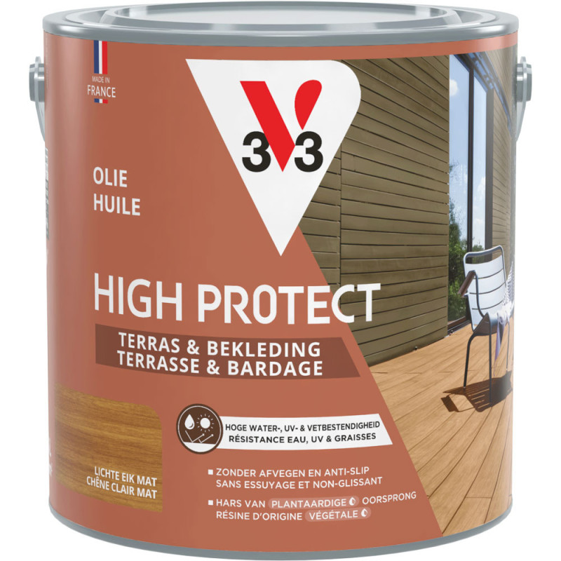 Huile pour terrasse Haute Protection Chêne Clair V33 2,5 L | V33
