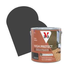 Huile pour terrasse V33 Haute Protection Anthracite 2,5 L | V33