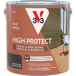 Huile pour terrasse V33 Haute Protection Anthracite 2,5 L | V33