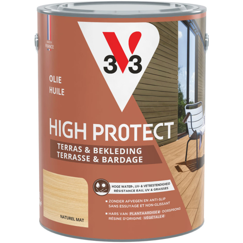 Huile pour terrasse Haute Protection Naturelle 5 L | V33