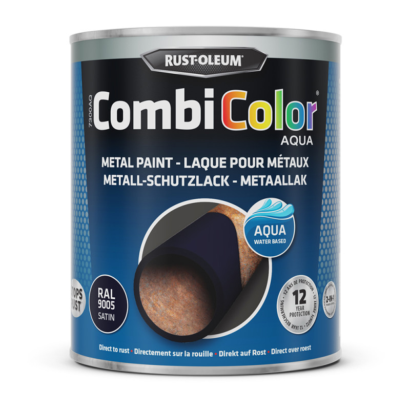 Laque Combicolor Aqua noir satiné 0 Laque Combicolor Aqua noir satiné 0