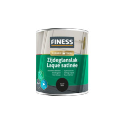 Laque Satinée Noire 0,75L FINESS – Peinture Satinée | FINESS