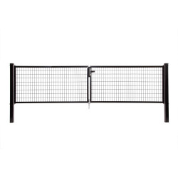 Portillon double Napoli noir 150 x 100 cm GIARDINO