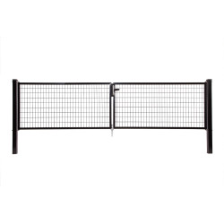 Portillon double Napoli noir 150 x 150 cm GIARDINO