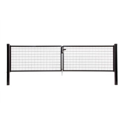 Portillon double Napoli noir 150 x 200 cm GIARDINO