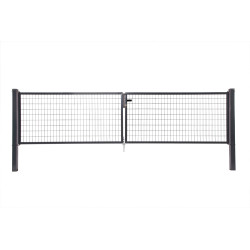 Portillon double Napoli anthracite 150 x 170 cm GIARDINO