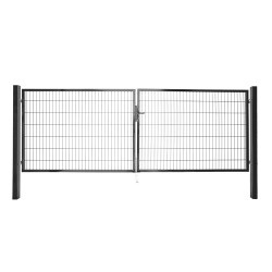 Portillon double Roma/Milano anthracite 200 x 120 cm GIARDINO