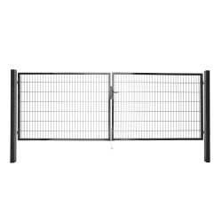 Portillon double Roma/Milano anthracite 200 x 120 cm GIARDINO