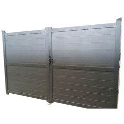 Portillon double Ponza anthracite 294 x 180 cm GIARDINO