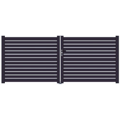 Portillon double Procida anthracite 294 x 180 cm GIARDINO