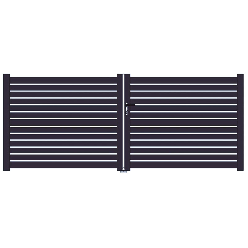 Portillon double Procida anthracite 294 x 180 cm GIARDINO