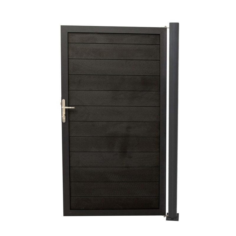 Portillon simple Firenze noir 100 x 183 cm GIARDINO