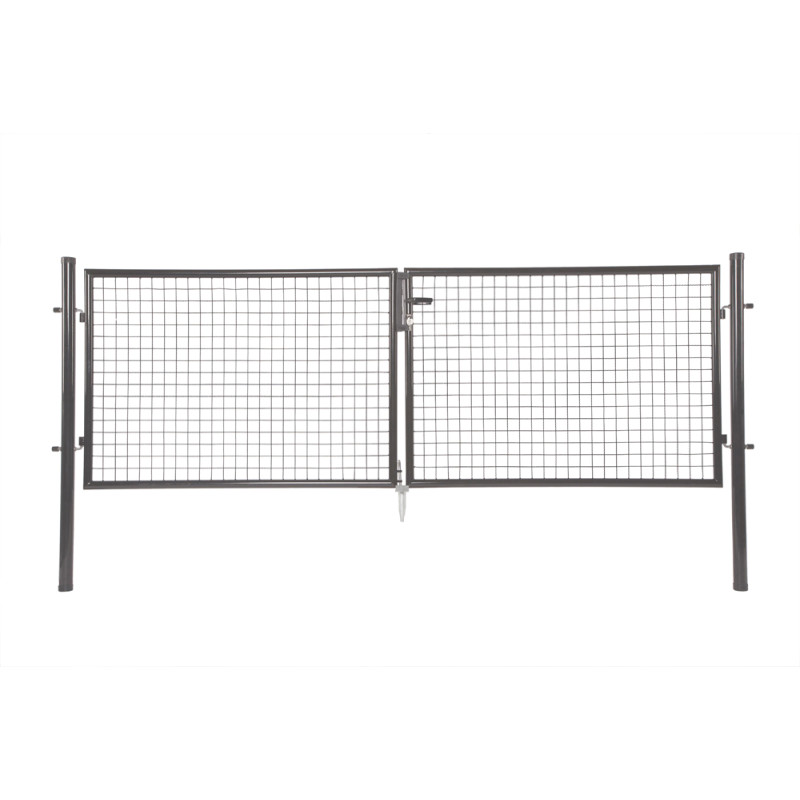 Portillon double anthracite 150 x 200 cm GIARDINO
