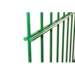 Panneau de treillis double renfort Roma vert 220 x 103 cm GIARDINO