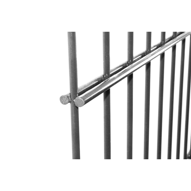 Panneau de treillis double renfort Roma anthracite 220 x 103 cm GIARDINO