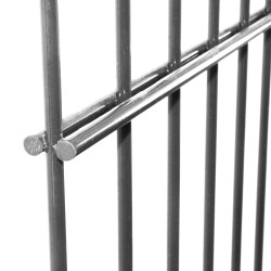 Panneau de treillis double renfort Roma anthracite 250 x 163 cm GIARDINO