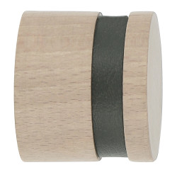 Embout de fermeture pour tringle en bois et plastique Bouchon Ø 28 mm 2 pièces MOBOIS