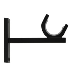 Support de tringle en métal Easy Fix noir mat Ø 28 mm x 8 cm MOBOIS