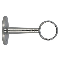 Support pour barre de dressing à oeil chrome Ø 25 mm x 7 cm 2 pièces MOBOIS