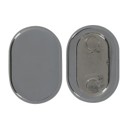 Bouchon pour barre de dressing en métal chrome Ø 25 mm 2 pièces MOBOIS