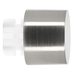 Embout de fermeture pour tringle en métal Horizon Easy Fix Bouchon chrome Ø 20 mm 2 pièces MOBOIS