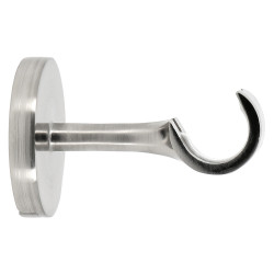 Support de tringle ouvert en métal Horizon Easy Fix chrome Ø 20 mm x 6 cm 2 pièces MOBOIS