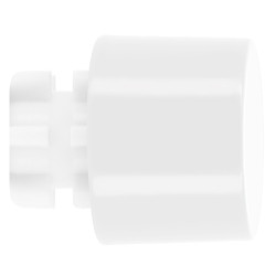 Embout de fermeture pour tringle en métal Horizon Easy Fix Bouchon blanc brillant Ø 20 mm 2 pièces MOBOIS