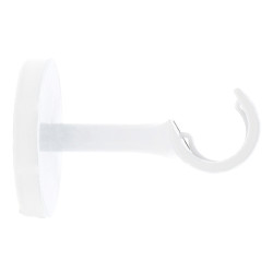 Support de tringle ouvert en métal Horizon Easy Fix blanc brillant @ 20 mm x 6 cm 2 pièces MOBOIS