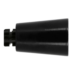 Embout de fermeture pour tringle en métal Horizon Easy Fix Pommeau noir brillant Ø 20 mm 2 pièces MOBOIS